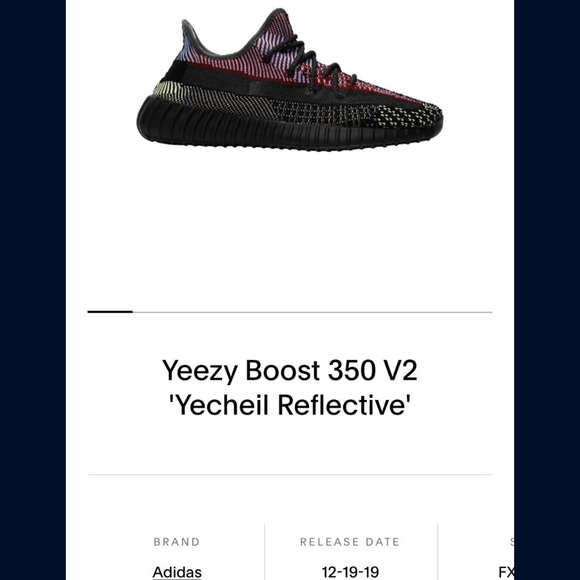 Yeezy boost 350 Yecheil Reflective main image 5